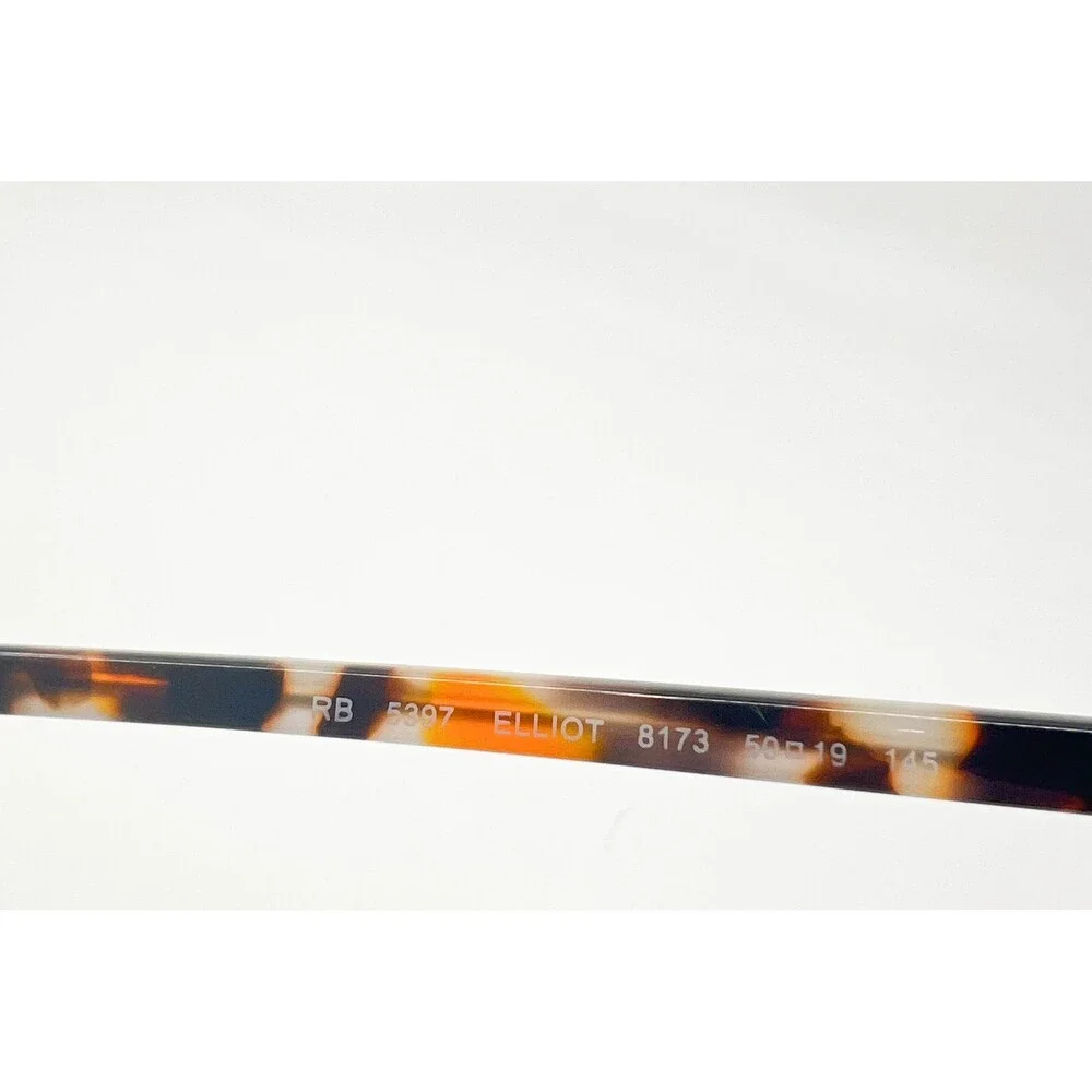 Ray-Ban RB 5297 Elliot 8173 Tortoise Shell Round Eyeglasses Frames 50-19-145 - Picture 5 of 7